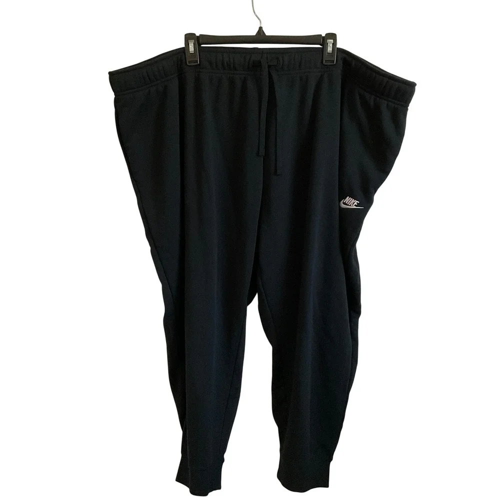 Nike Men's Big and Tall Black Jogger Pants - Size 4X - NEW Fleece Athleisure